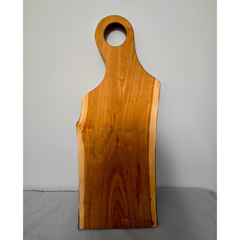 Handmade Cherry Wood Raw Edge Charcuterie Board